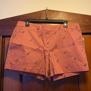 NWT Cambridge Rust Colored Giraffe Shorts